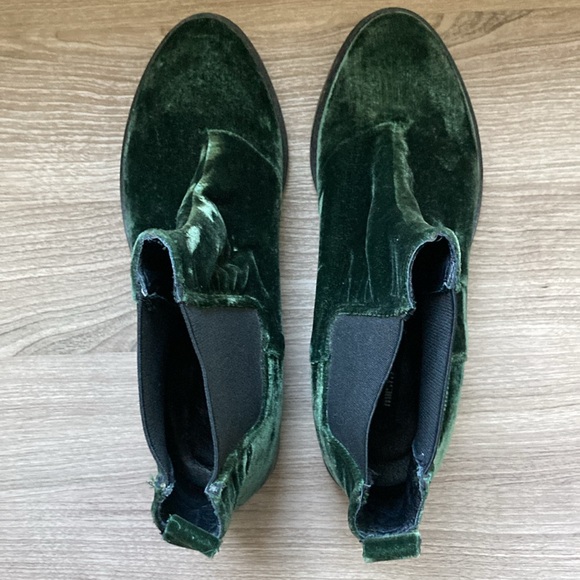 Miista velvet green booties elastic gussets 39 Spain - Picture 7 of 16